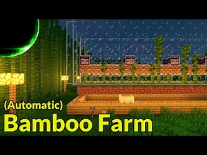 How to Make an Automatic Bamboo Farm (Java & Bedrock 1.21.11 and Down) | Minecraft Farm Tutorial
