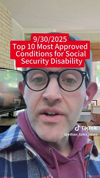 Thinking about applying for Social Security Disability? This video breaks down the ten most common medical impairments that get approved for SSDI. The number one reason people qualify is musculoskeletal disorders, like chronic back pain and arthritis, which account for more than 65% of successful claims. #ssa #disability #ssi #disabilitybenefits #Socialsecuritydisability