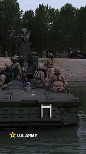 U.S. Army Soldiers assigned to 7th Engineer Brigade, 21st Theater Sustainment Command conduct limited visibility wet gap crossing during exercise #SaberGuardian 25 in Frecatei, Romania, June 10, 2025. Saber Guardian 25 is an exercise co-led by the Romanian Joint Force Command and U.S. Army Europe that is designed to improve the integration of multinational combat forces and interoperability, enabling Allies and forces to operate together to communicate more effectively through shared procedures 