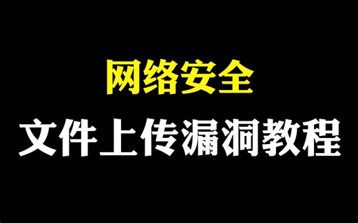【网络安全】全网最全！最详细！网络安全文件上传漏洞零基础入门教程！！