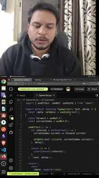 typewriter effect in React | #frontend