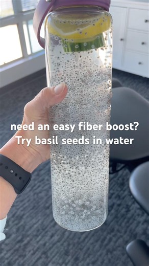 Basil Seed Water for Fiber 🌱
