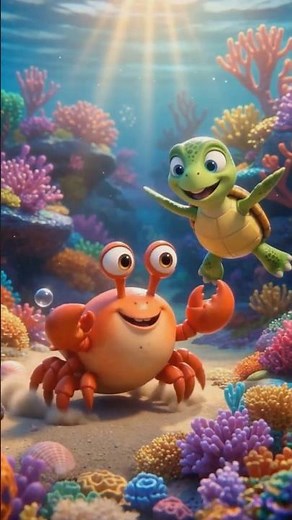 Crab Song for Kids 🦀 | Peekaboo Crab with Tutu