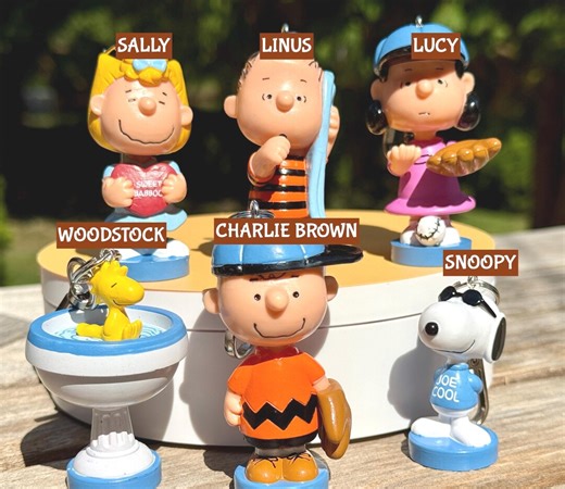 Peanuts Comic Strip Keychain: Charlie Brown & Snoopy Bag Charm - Etsy