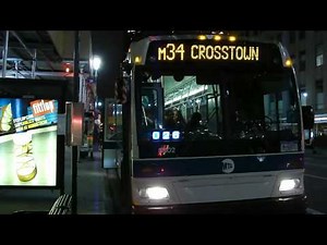 MTA New York City Bus : The M16/M34 To The M34/M34A +Select Bus Service+ Before & After