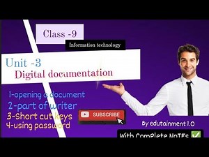 Digital Documentation class 9 IT | Information technology | Compete notes
