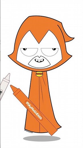 Teen Titans Go! | Some Of Their Parts | Lazy Raven | Teen Titans Go! Coloring Pages #shorts