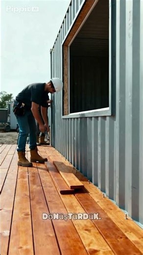 Container Shorts – Rusty Shipping Container to Luxury Modern Home 🚢✨ #shorts #diycraft #foresthome