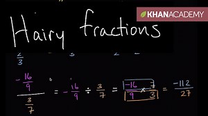 Simplifying complex fractions