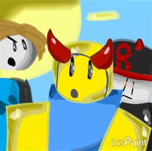 Demon Noob Speed Paint: Artistic Roblox Drawing