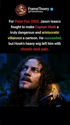 caption hook's painful Transformation in peter pan 2003 #peterpan