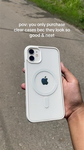 clear cases are the best! doesn’t go out of style i love being minimalist on my phone cases #clearcase #iphonecase #phonecases #magneticcase