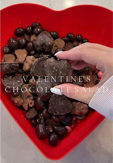 Chocolate Candy Salad Recipe for Valentine's Day