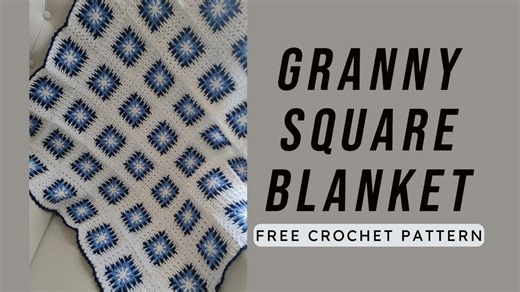 How to Crochet a Mosaic Square Baby Blanket – Free Pattern for Beginners!