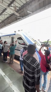 1.7M views · 21K reactions | A Joyful Celebration embraces the atmosphere with traditional music and folk dance, as Kerala's first #VandeBharatExpress arrives at Kollam Railway station. #VandeBharat | Ministry of Railways, Government of India | Facebook