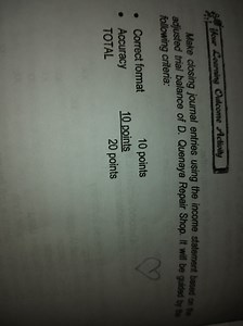 Make closing journal entries using the income statement based o... | Filo