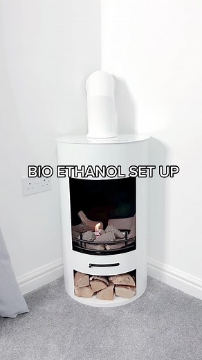 Set our bio ethanol burner up with us #bioethanol #biofire #logburner #fyp #homedecor #interiordesign