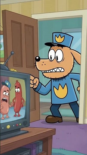 Wubbzy calls dog man for Garfield watching sausage party on dvd and grabs to cat jail
