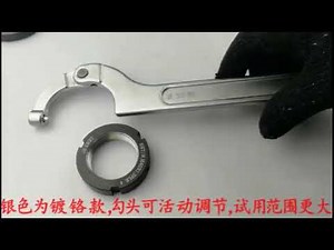 Adjustable Square and Pin Hook Spanner