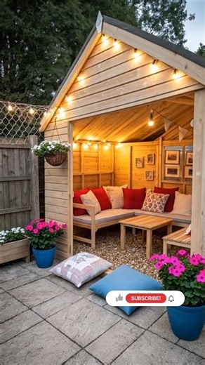 This Backyard Shed Glow-Up Will Blow Your Mind 😍🔥 #dreamhouse #househuntersrenovation