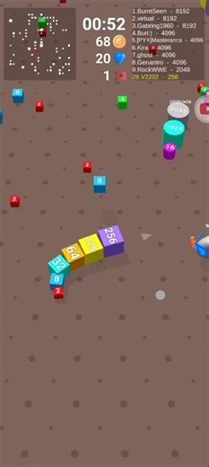 cube arena 2048 merge numbers#gaming #shortvideo #mobilegame