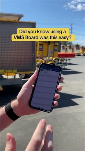 RPM Hire’s Variable Message Sign is simple for all to use.