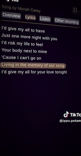My All lyrics — Mariah Carey