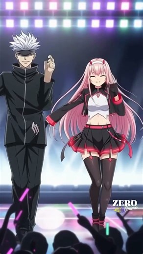 Gojo And Zero Two Funny Dance 😂🔥 | Anime Meme Dance | Viral Anime Shorts#gojo #viral#dance #foryou