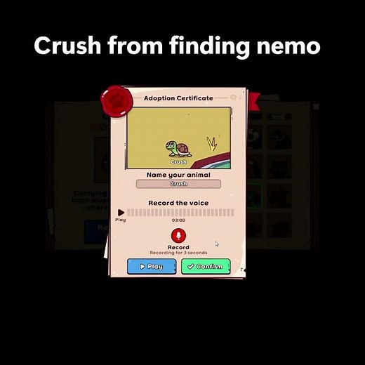 Its crush from finding nemo #gaming