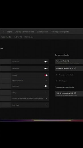 HOW TO CONFIGURE AMD COLORS