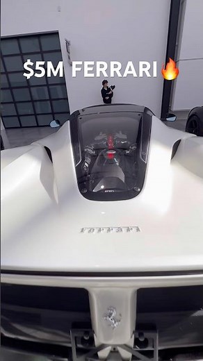 Pearl White LaFerrari Aperta 😳 $5M Ferrari Hypercar 🔥 #automobile #cars #cartok