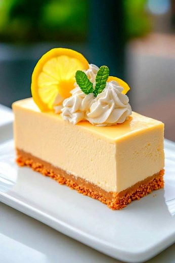 No-Bake Lemon Cheesecake "The first time I made this No-Bake Lemon Cheesecake, it vanished before I could even grab a slice! It's the perfect blend of creamy and zesty, making it a hit at every gathering." This dessert is refreshingly light and incredibly easy, making it my go-to for warm days and celebrations. Ingredients 1 cup graham cracker crumbs ⅓ cup unsalted butter, melted 2 cups cream cheese, softened 1 cup powdered sugar Reacipe in First Coʍmеոτ | My Homemade Recipes