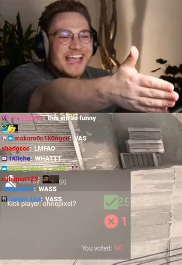 Fastest F1 in counter strike history to kick ohnepixel #counterstrike #ohnepixel #cs2 #ohnepixelclips #twitch twitchclips ohnepixel twitch counterstrike2 votekick @ohnePixel