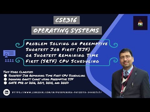 Lecture 14: GATE PYQ based on SRTF Scheduling Solved