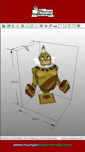 Elegy of Emptiness Goron – Zelda Papercraft | Modelo Gratis