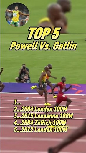 Top 5 Epic Asafa Powell Vs. Justin Gatlin Races Ever!