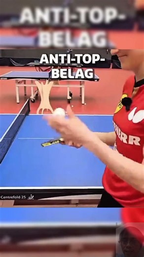 Anti-spin rubber characteristics in table tennis