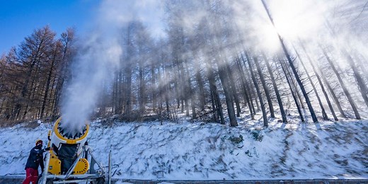 How ski resorts make their own snow when Mother Nature doesn't