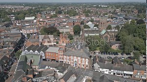 Nantwich town center, Cheshire, England
