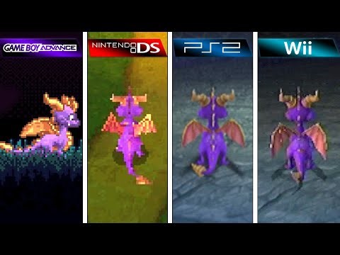 The Legend of Spyro The Eternal Night (2007) GBA vs DS vs PS2 vs Wii (Graphics Comparison)