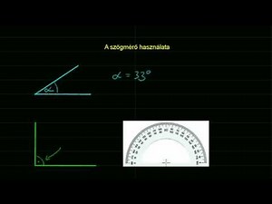 A szögmérő használata 1. rész