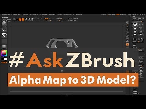 #AskZBrush: “How can I create a 3D Model from an Alpha or Height Map inside of ZBrush?”