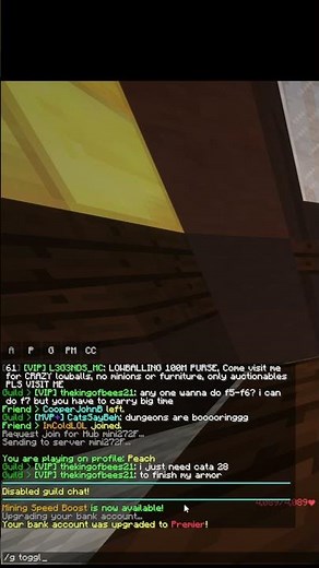 $50 million bank upgrade! Super Deluxe→ Premier Account | Hypixel Skyblock