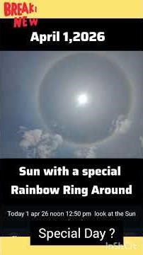 April 2026 Sky Phenomenon: Beautiful 22-Degree Sun Halo