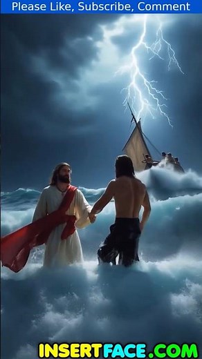 Jesus Christ Walks on Water, Saves Drowning Peter. Miracle (Matthew 14:22-33)