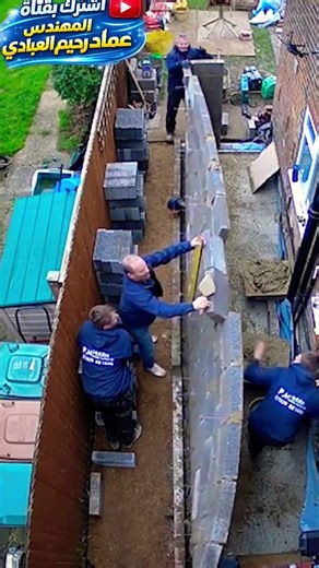 انهار الجدار بلمسة بسيطة #اخطاء_البناء @emad #construction construction mistakes explained