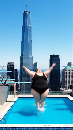 🌊🤯When the Jump Turns Into an Explosion! FunnyVideo #PoolJump #EpicFail #ComedyShorts #LOL