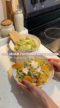 ✨ 4 easy meals I prepared this week for my family of 4 #easymeals #easydinner