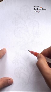 5.8K views · 16 reactions | Drawing on Fabric for Embroidery | Hand Embroidery Designs | Facebook