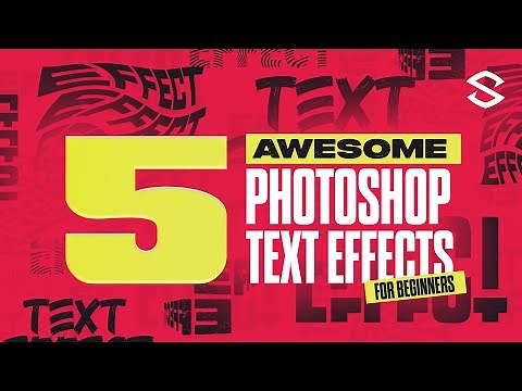 5 Photoshop Text Effects AMAZING For BEGINNERS!